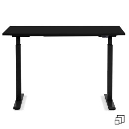 Desk Office Black Black 140x60cm