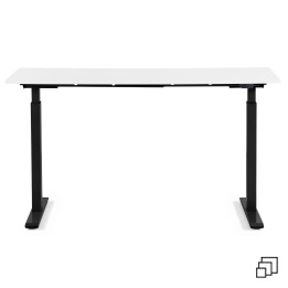 Desk Office Black White 120x70cm