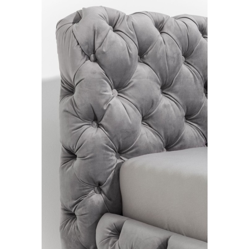 Lit Desire gris argenté 160x200 cm Kare Design