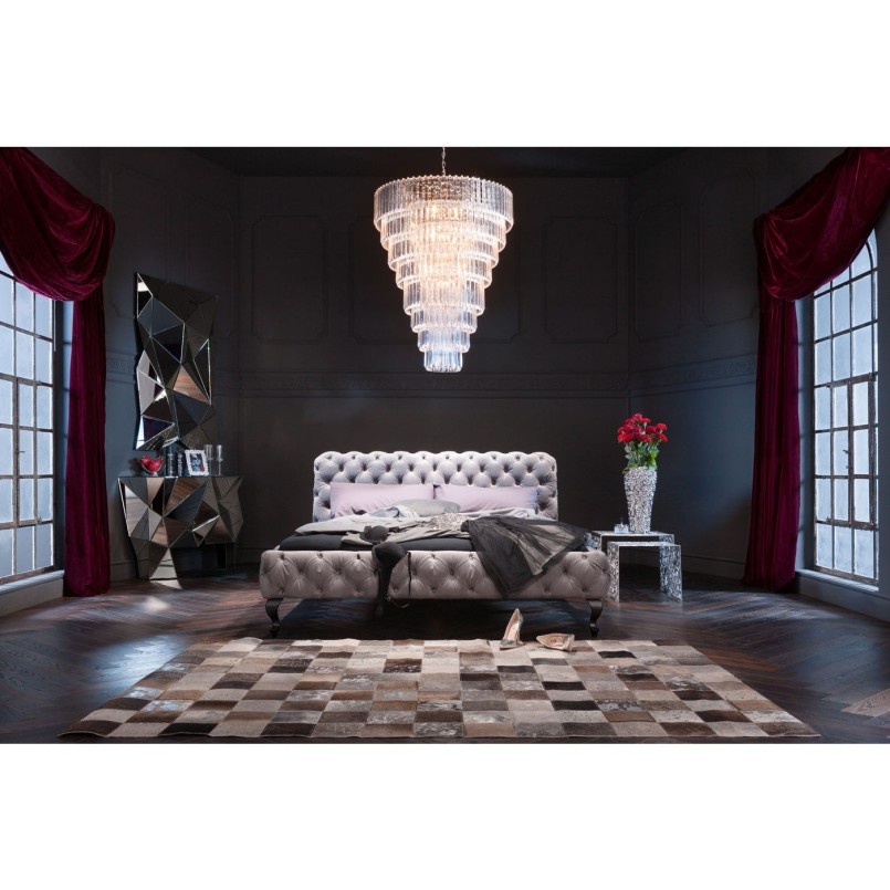 Lit Desire gris argenté 160x200 cm Kare Design