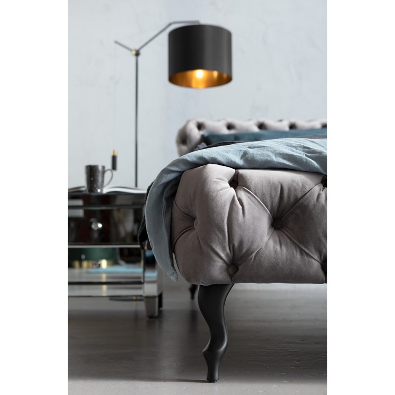 Lit Desire gris argenté 160x200 cm Kare Design