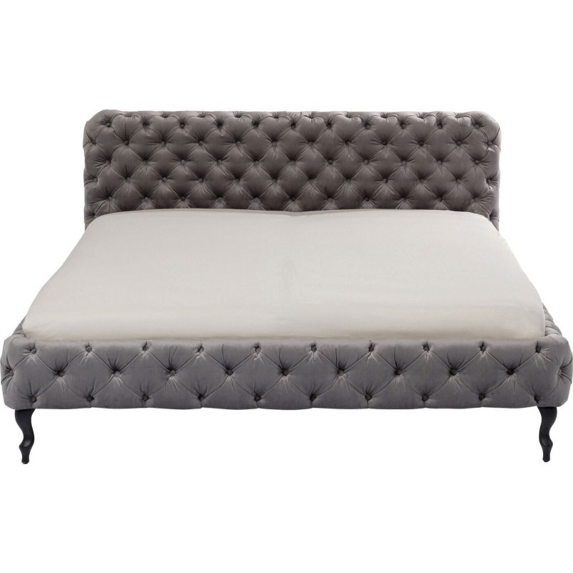 Lit Desire gris argenté 160x200 cm Kare Design