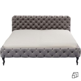 Lit Desire gris argenté 160x200 cm Kare Design