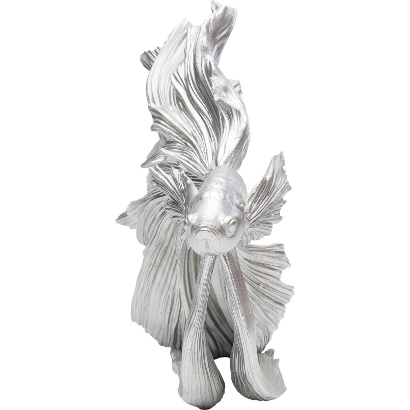Déco Poisson combattant argenté 34cm Kare Design