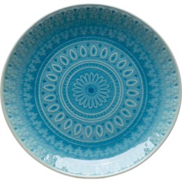 Plate Sicilia Blue Ø21cm (4/Set) Kare Design