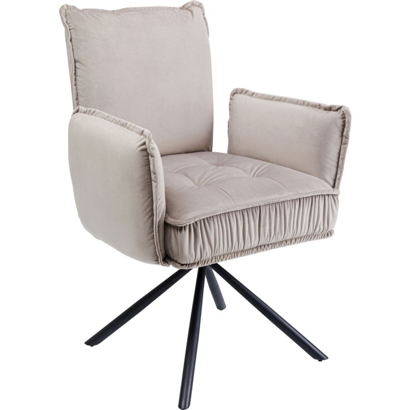 Chaise a./acc. Chelsea gris