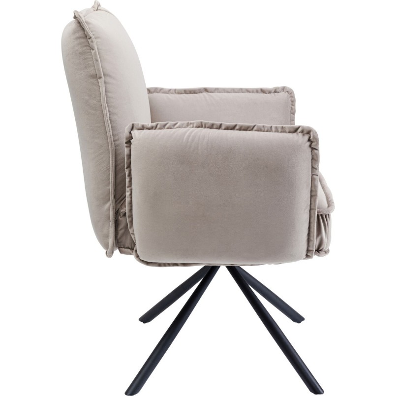 Chaise a./acc. Chelsea gris