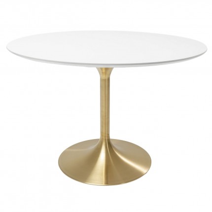 Eettafel Invitation Ø120cm wit en goud Kare Design