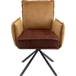 Chaise a./acc. Chelsea marron
