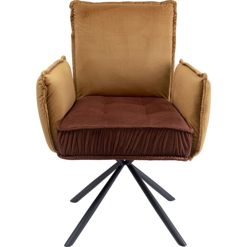Chaise a./acc. Chelsea marron
