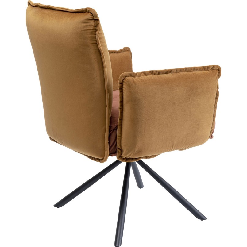 Chaise a./acc. Chelsea marron