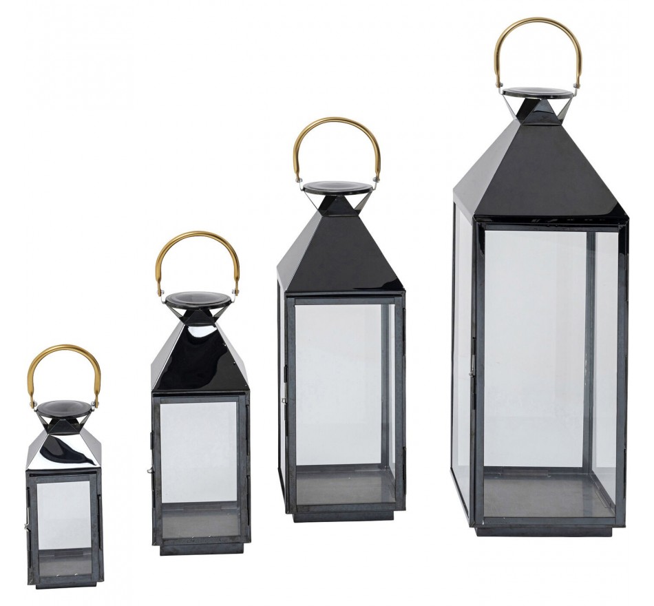 Lantern Giardino Black and Gold (4/Set) Kare Design Lantern Giardino Black and Gold (4/Set) Kare Design