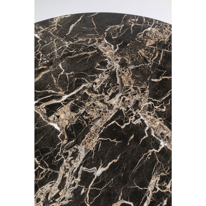 Table Schickeria Marbleprint noir Ø110cm