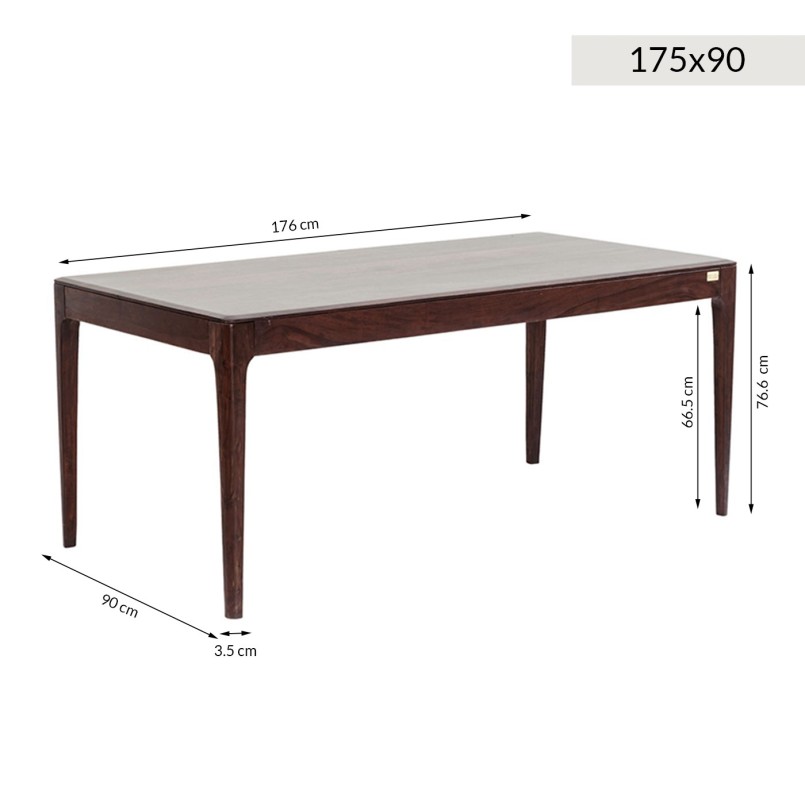 Brooklyn Walnut Table 160x80cm Kare Design
