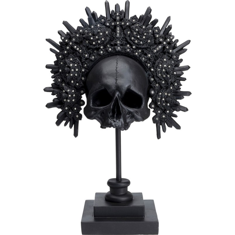 Objet décoratif King Skull noir