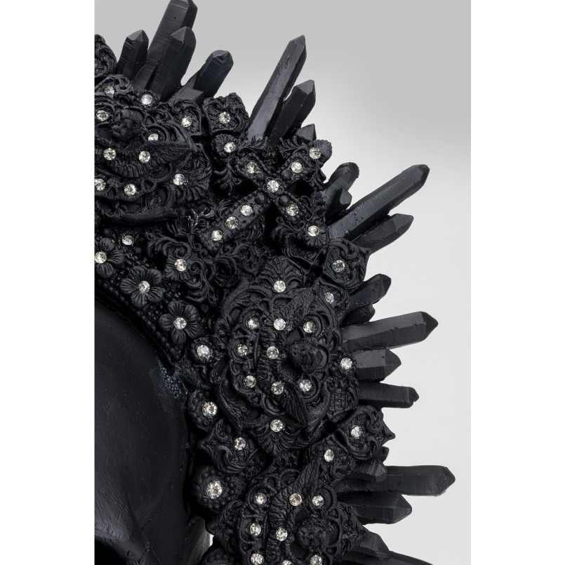 Objet décoratif King Skull noir