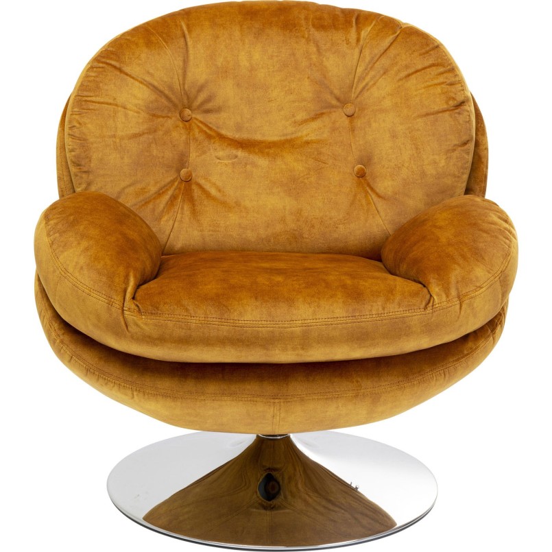 Fauteuil pivotant Cosy ambre