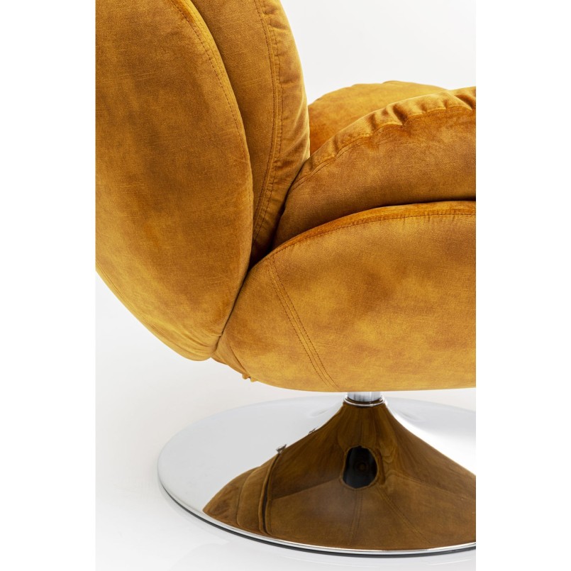 Fauteuil pivotant Cosy ambre