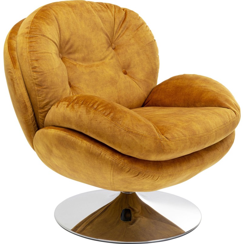 Fauteuil pivotant Cosy ambre