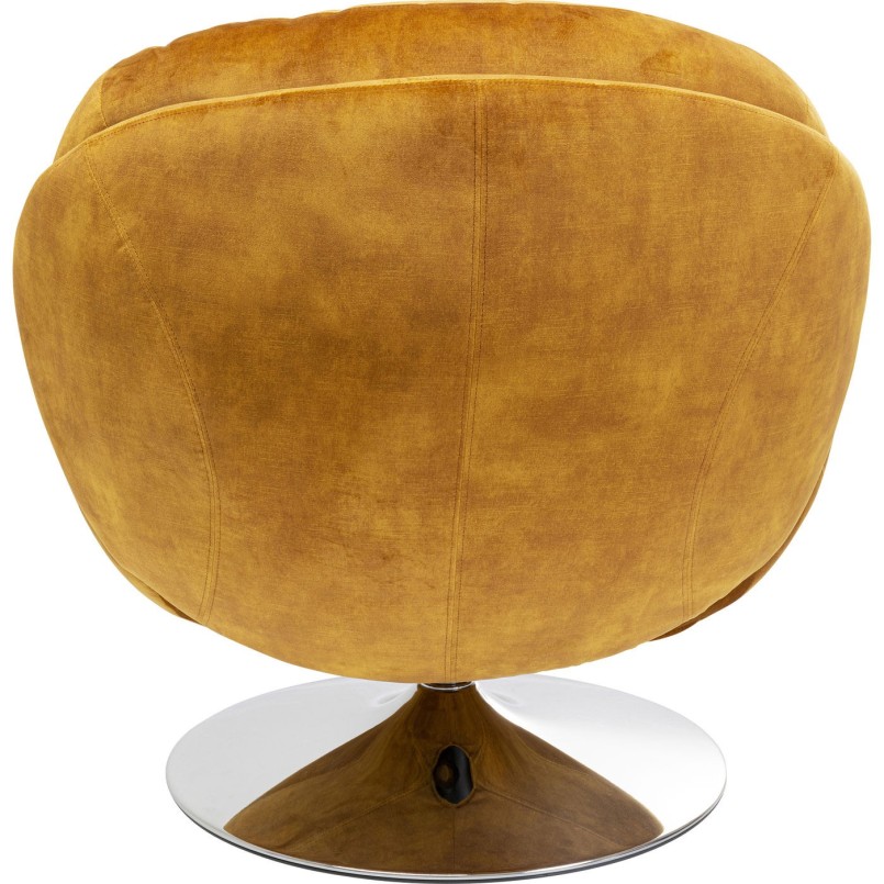 Fauteuil pivotant Cosy ambre