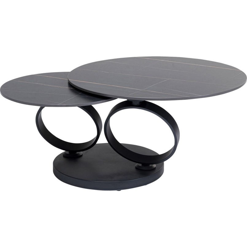 Table basse Beverly noir 133x80cm