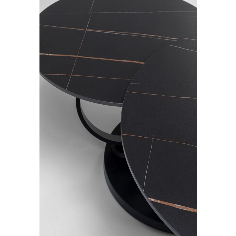 Table basse Beverly noir 133x80cm