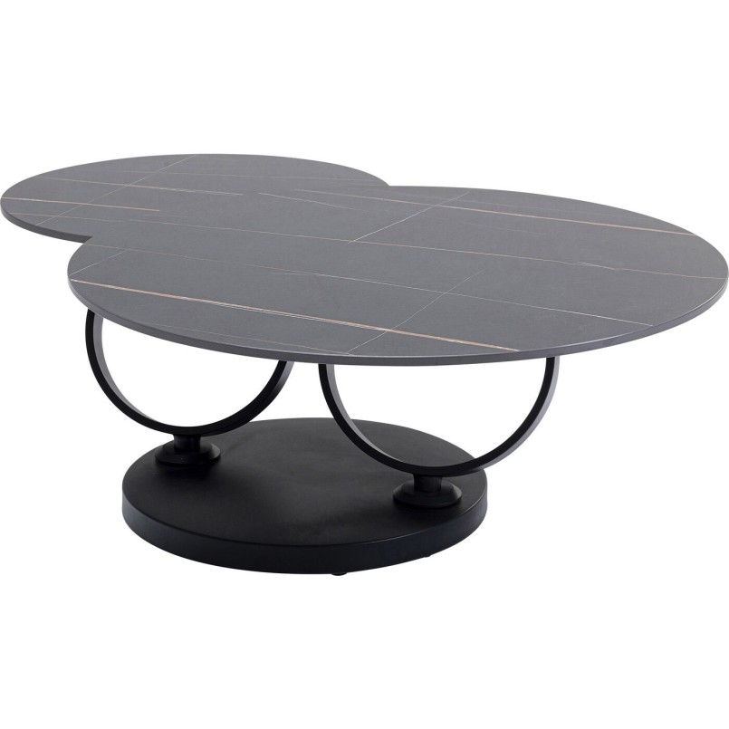 Table basse Beverly noir 133x80cm