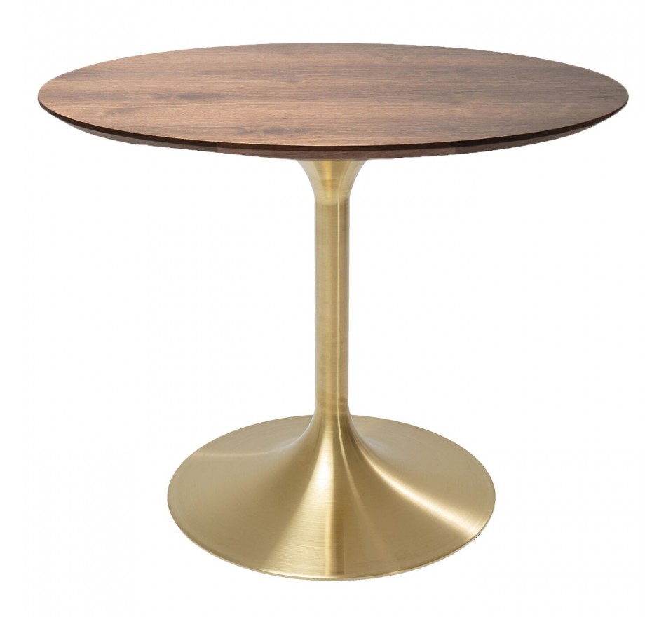 Eettafel Invitation walnoot en goud Kare Design Eettafel Invitation walnoot en goud Kare Design