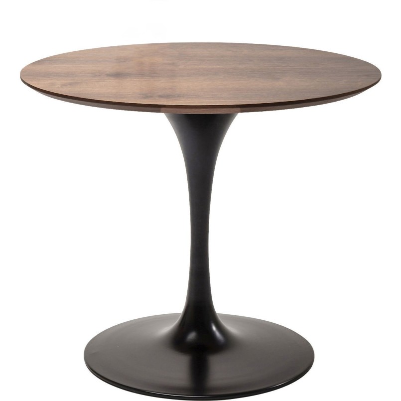 Table Invitation blanc & noir 90cm Kare Design