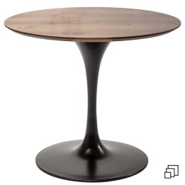 Table Invitation Set Walnut Black Ø90cm Kare Design