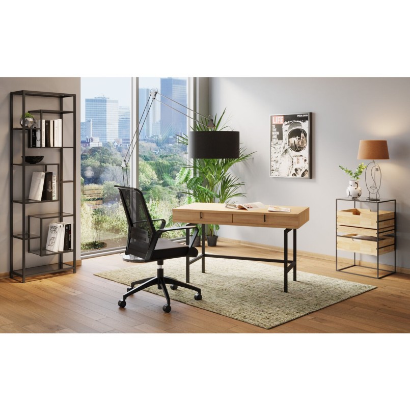 Etagère Loft noir 195x60