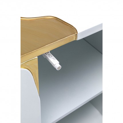 Dressoir Cracked wit en goud Kare Design